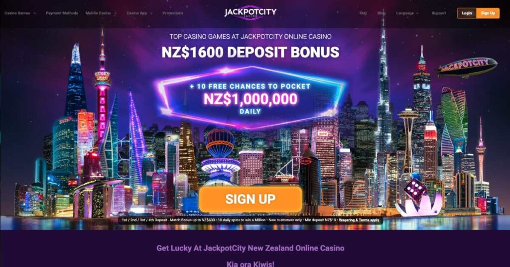 jackpotcity casino nz
